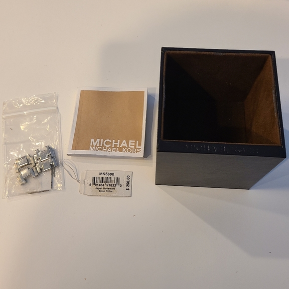 Michael Kors Silver Watch with Rhinestones
